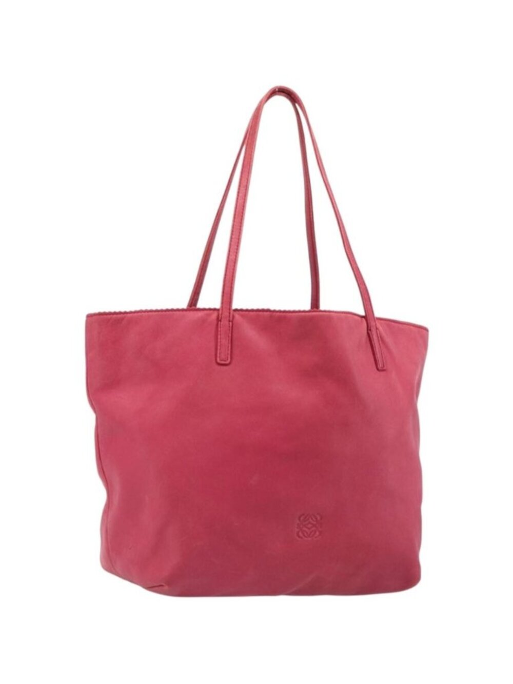 LOEWE Tote Bag Leather Pink Gold